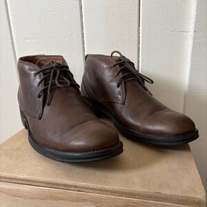 Clarks Brown Leather Chukka Boots